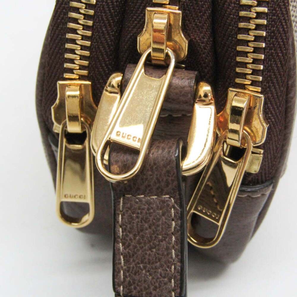 GUCCI Authentic Brown Leather Shoulder Bag - Picture 5 of 8